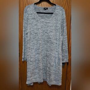Women's NEW Tacera Gray Mini Dress, Pockets, Size 1X